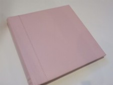 Pottery Barn kids photo album leather Pink NEW 125