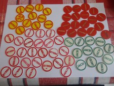 lot d'ancien jetons byrrh jacsi cusenier byrel jeux de cafe bistro