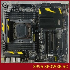 PER MSI X99A XPOWER AC DDR4*8 LGA2011-3 128GB Intel E-ATX scheda madre test OK