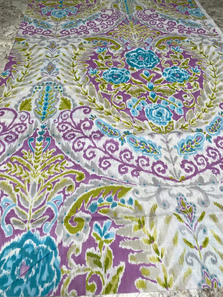 Dena Designs PWDF210 Sundara Oasis Pavana Orchid, Quilting Cotton Damask OOP - Image 2 of 4