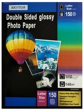 150 Sheets Glossy Inkjet Photo Paper Double Sided Brochure 140gsm / 37lbs