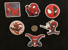 Spider Man Super Hero Lot Of 6 Stickers. - New