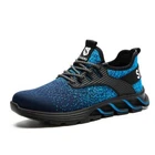 SUADEX Work Safety Shoes Steel Toe Sneakers Indestructible Composite Toe Blue US