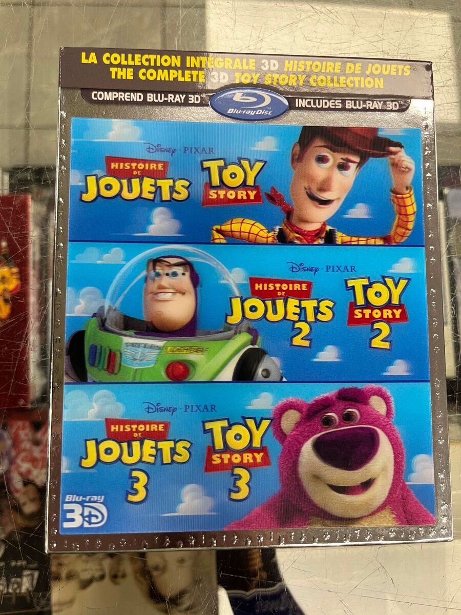 The Complete 3D Toy Story Collection 1 2 3 - Blu-Ray 3D Like New