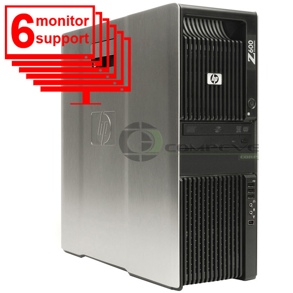 HP Trading 6 Monitor PC Z600 Workstation Intel E5640 2.66Ghz 12GB