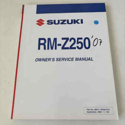 SUZUKI RM-Z 250 2007 99011-10H50-01A Motorrad-Handschuhe gebraucht owners manual