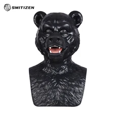 SMITIZEN Realistic Silicone Bear Mask Fierce Monster Animal  Masken Cosplay 