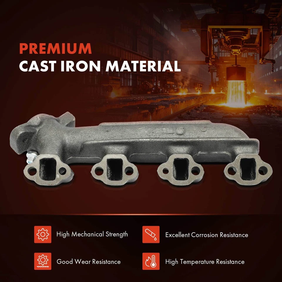 Правый выпускной коллектор с прокладкой для Ford F-150 F-250 Lincoln Continental 5,0 л - Изображение 4 из 4