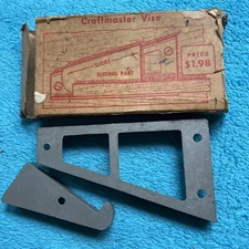 Vintage 2 Piece Craftmaster Carpenter Woodworking Shop Tool Vise