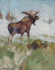 Carl Rungius : Moose : Archival Art Print