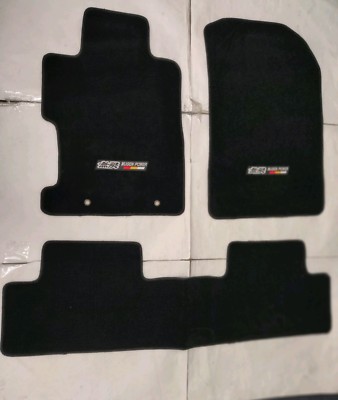 For 06-11 Honda Civic 2 4Dr Floor Mat Carpets Black Nylon W/EMBLEM