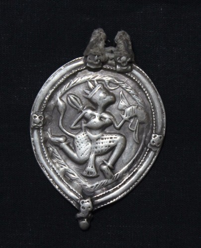 Broche Pendentif Vintage Années 70 En Argent Massif 835 - Style Tribal, Occasion