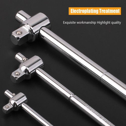 NEW Drive Ratchets 1/4" 3/8" 1/2" Sliding T-Handle Socket Breaker Bar Wrench - Picture 5 of 11