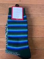 Club Room Men's Green Crew Socks 2 Pair Holiday Dress Socks Size  10-13