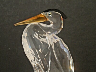 スワロフスキー　鷺（サギ）Silver heron SWAROVSKI CRYSTAL SILVER HERON BIRD FIGURINE NEW IN BOX