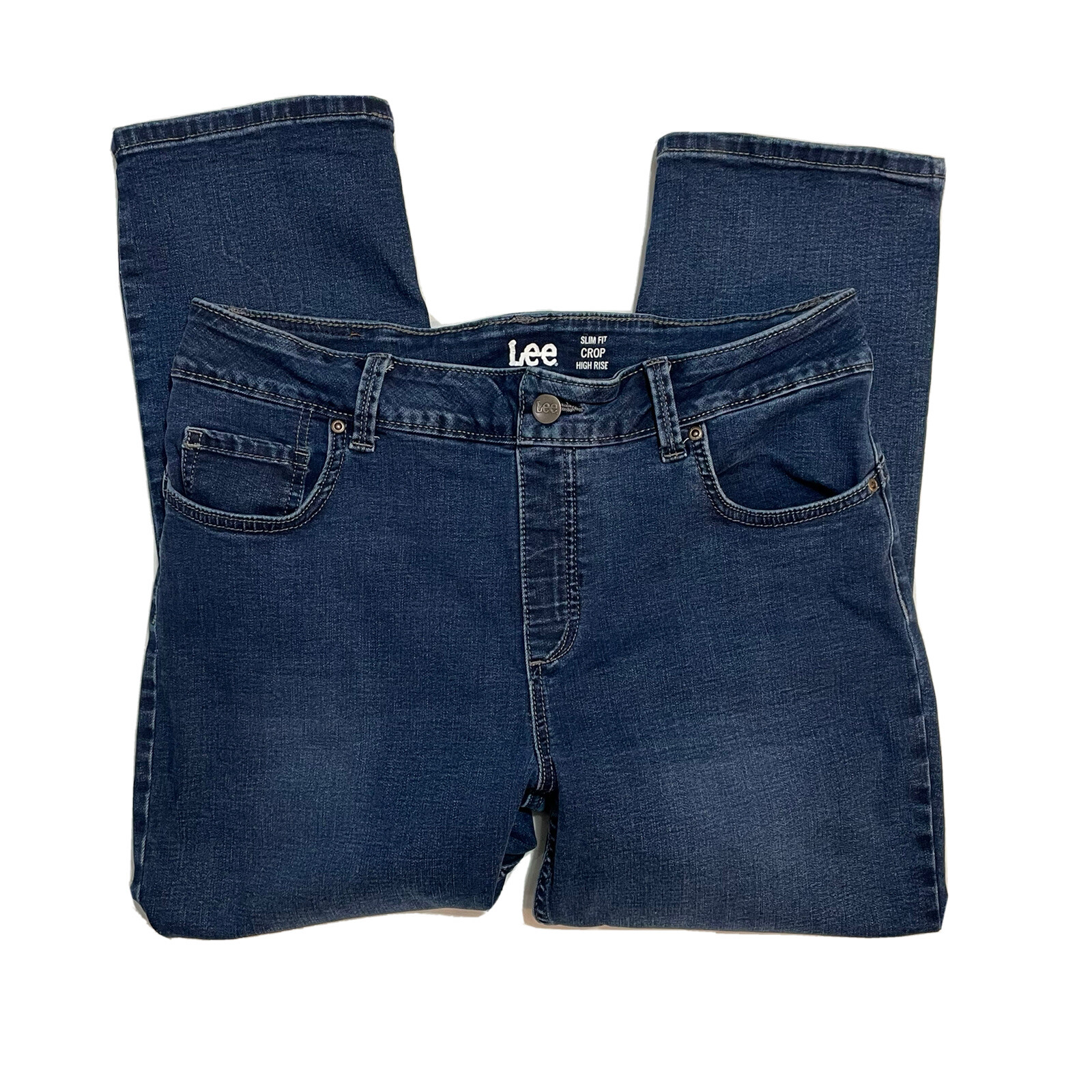 Womens Jeans Lee Slim Fit Shape Illusion Size 12 Medi… Gem