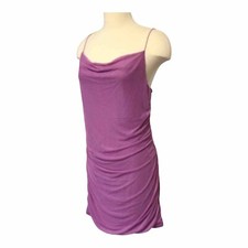 Wild Fable Lilac Purple Sleeveless Mesh Bodycon Dress Size L