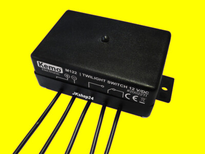 KEMO M122 DÄMMERUNGSSCHALTER 12 V/DC Dämmerung-Schalter Relais max. 25 V/3 A