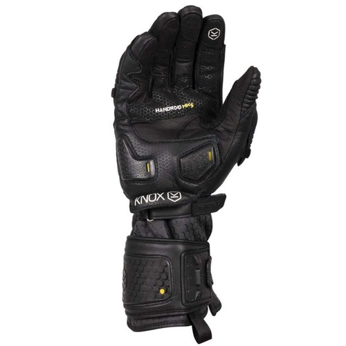Knox Handroid MK5 Motorcycle Gloves Black Hand Armour Summer Bike Race Sports - Picture 4 of 5