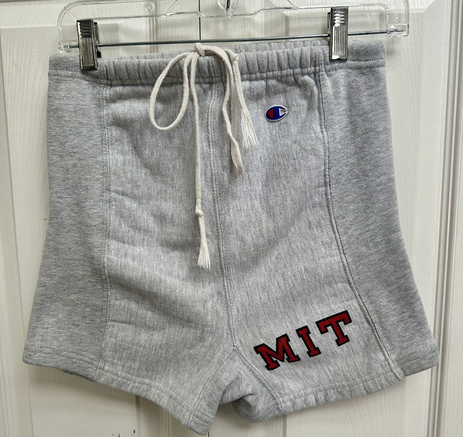 Vintage MIT SZ S Champion Reverse Weave Warmup Unisex Shorts RARE 1980s Made USA image 2
