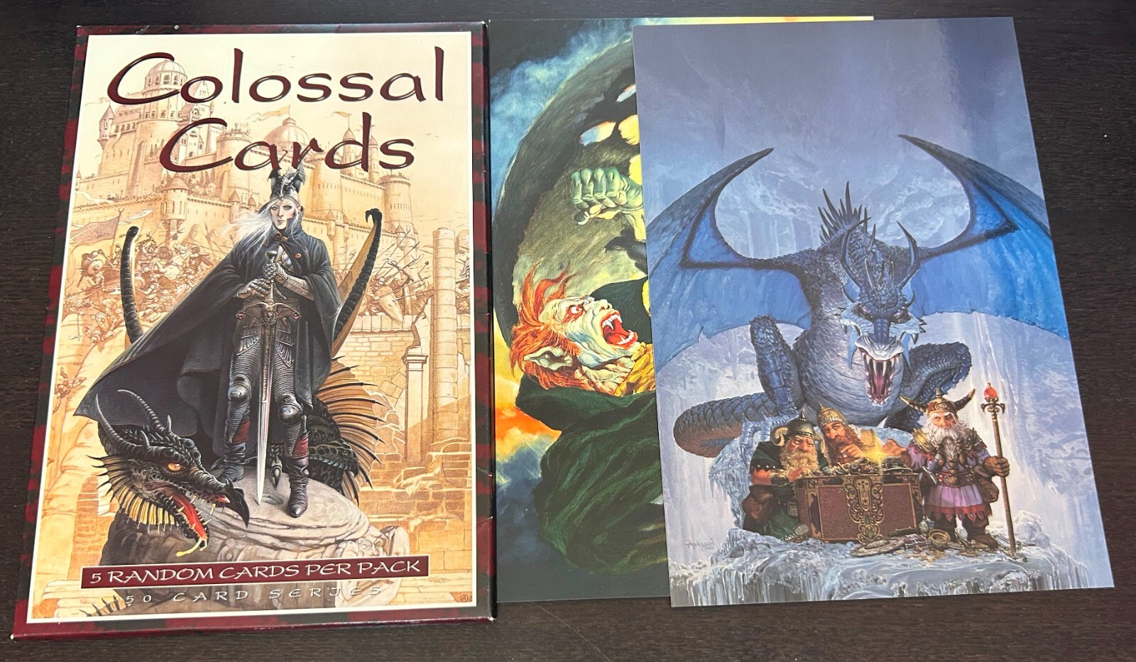 COLOSSAL CARDS (1994 FPG) -- 5 Oversized Fantasy Art Cards -- Chris Achilleos