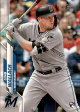 2020 Topps Baseball #658 Chad Wallach RC - Miami Marlins