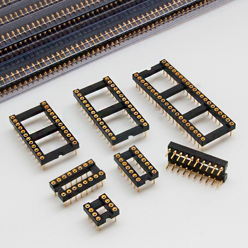 Nextron fully gold-plated round hole IC socket 8P / 14P / 16P / 20P / 24P / 28P - Picture 5 of 5