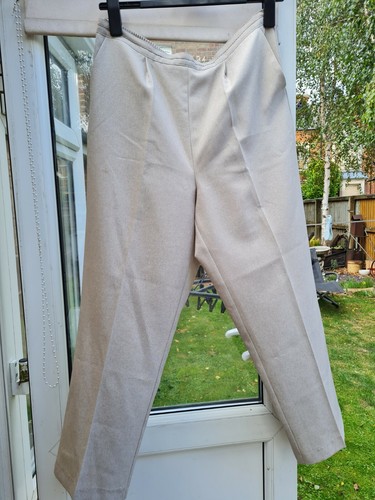 Womens Beige Bonmarche Trousers Size 16 