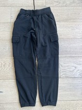 ALO Yoga Crop Cargo Pants Black Sweatpants Jo...