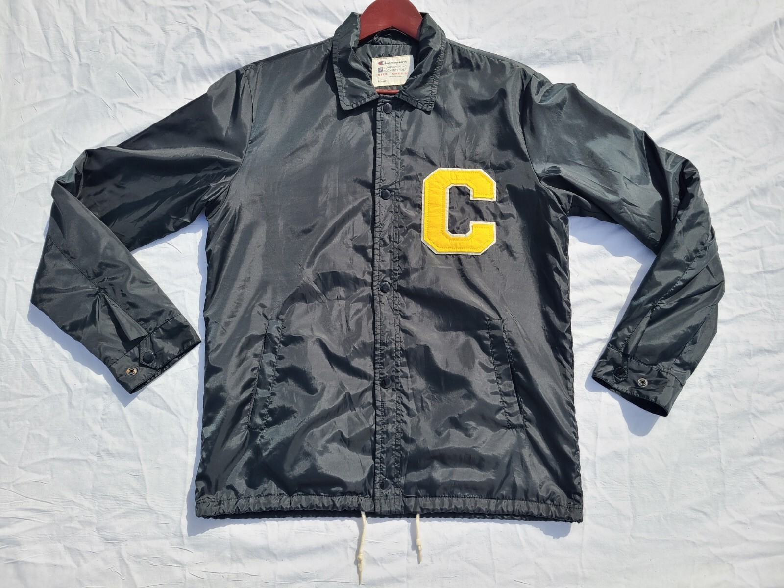 FILA Giacca Vintage Champion Rugby Rowing Crew Varsity Letterman Bomber Core Coach M