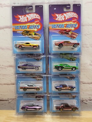 Hot Wheels Ultra Hots 2022 Target Exclusive Complete Set of 8 Cars w/Clam Shells