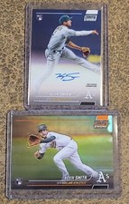 2022 Topps Stadium Club Chrome  KEVIN SMITH rookie Auto + Base RC Orange /25 