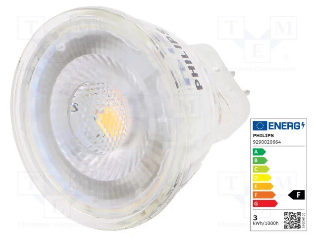 Philips MR11 2.3W LED Warm White Spotlight 12V Low Voltage Light Bulb UK - Image 2 of 4
