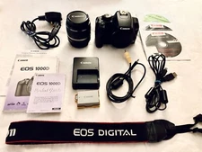 Canon EOS 1000D Digital SLR Camera with EF-S 18-55mm Lens Battery & Charger