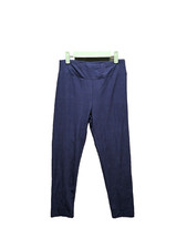 TIME  TRU Women Leggings Workout Yoga High Rise Solid Blue Size S 4-6 