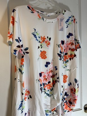 NEW Womens 2XL Floral Blouse Top Shirt 