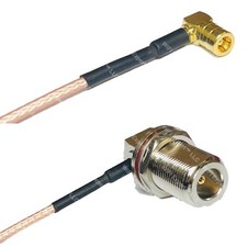 RG316 SMB FEMALE ANGLE to N Female Bulkhead Angle RF Cable Rapid-SHIP LOT
