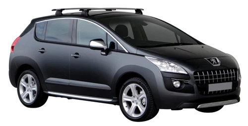 2xBLACK Roof racks for Peugeot 3008  2010 - 2016 / Aerodynamic Cross bars - Picture 2 of 6