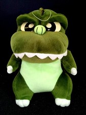 RARE Green GODZILLA Chunky 9" Plush Doll Figure Banpresto Japan Prize Toy 1997