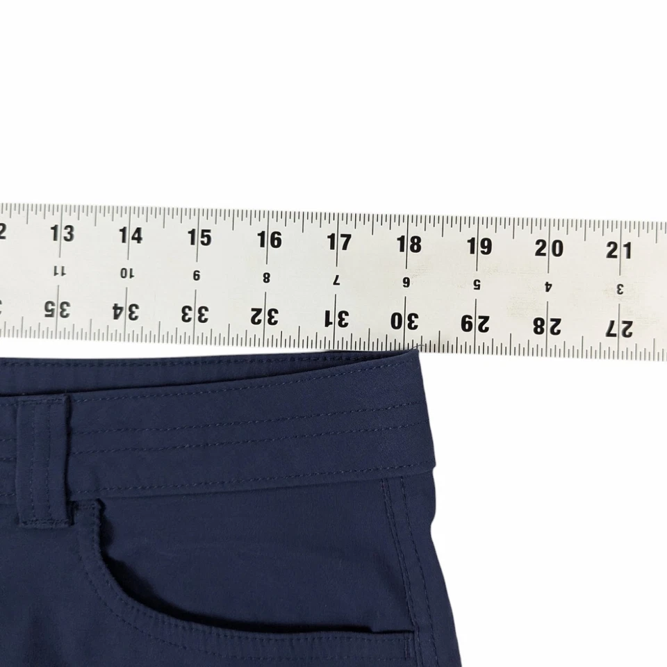 Pantalón Corto Eddie Bauer First Ascent Guide Pro Para Mujer Talla 14P Azul Nylon Exterior Usado en Excelente Condición Foto 4 de 4