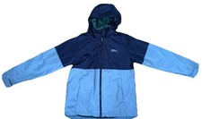 Eddie Bauer 3 In 1 Jacket Boys Size 10/12 Blue Multi Fleece Camo