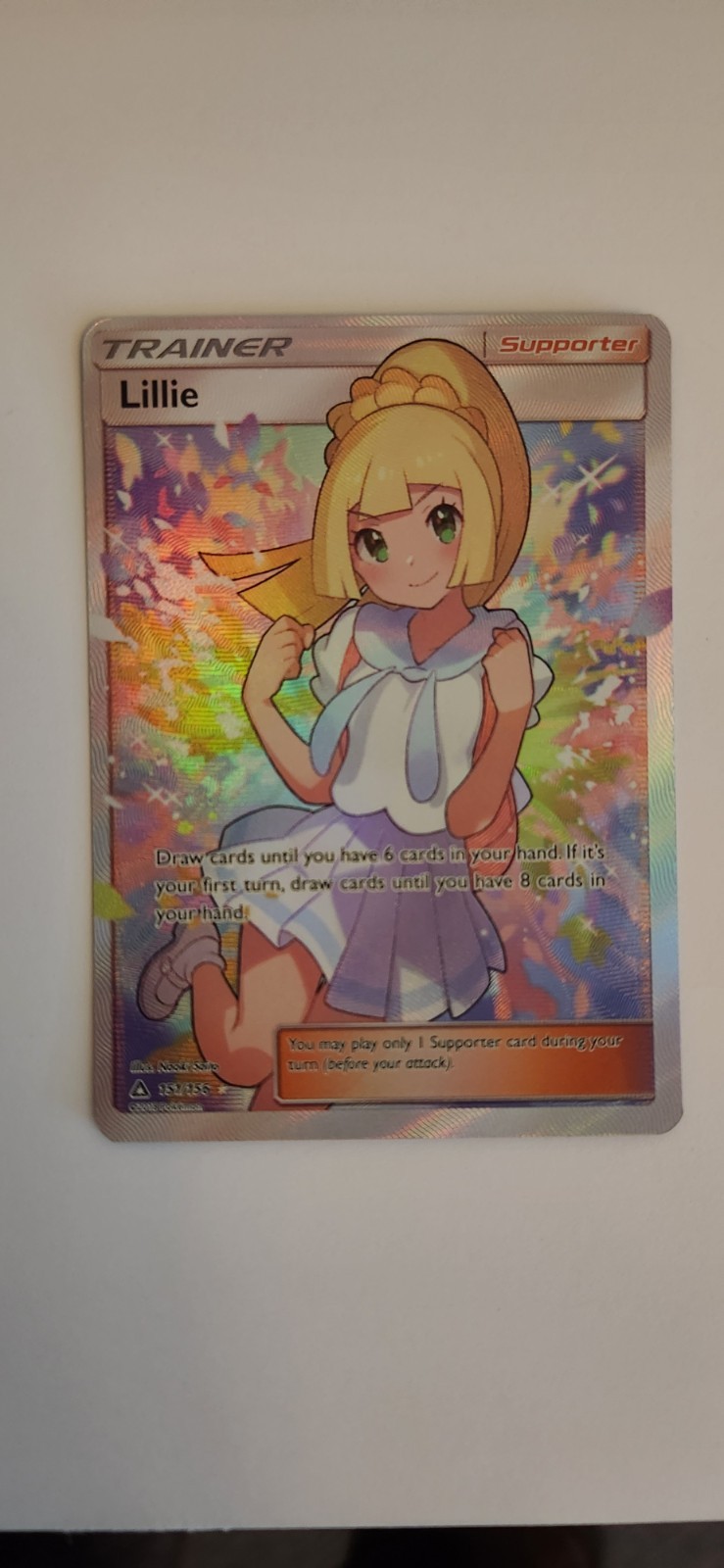 Pokemon Lillie Trainer 151/156 Full Art Ultra Prism | NM