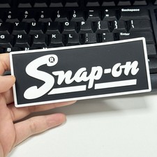 SNAP-ON Vintage Tool Box Badge With 3M Tape Emblem Name Plate Tag 3D Rubber
