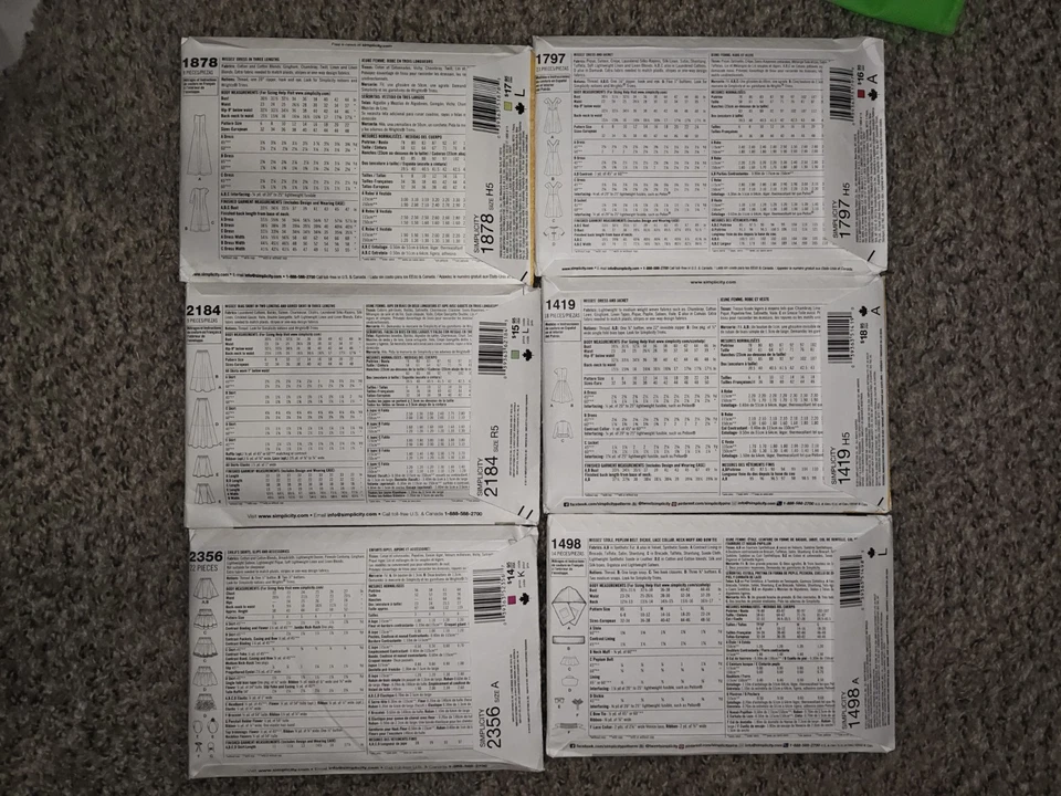 6 LOT Of Simplicity Sewing Patterns Childs 3-8 And Women's XS S M L XL 2XL(6-22) - Image 3 of 4