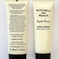 Mitchell and Peach Body Cream Englisch Growers 40 ml super