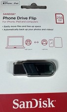 SanDisk Phone Drive Flip 256GB Two In One USB A Apple iPhone LIGHTNING