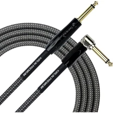 Kirlin Premium Plus Straight to Right Angle Instrument Cable Carbon Gray 20 ft.
