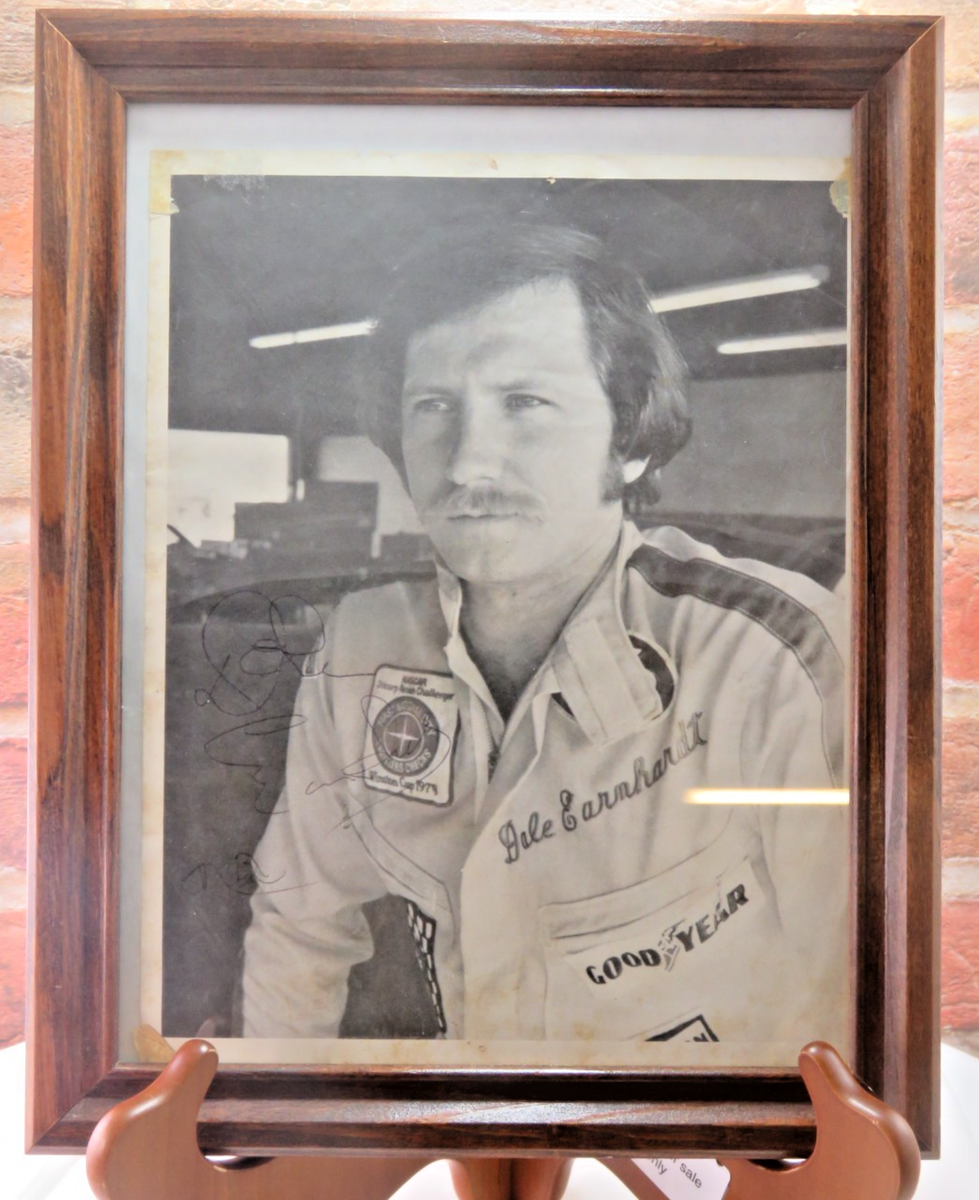 Vintage Unauthenticated Dale Earnhardt Autographed Photo Live Ink