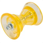 Five Oceans Marine Boat Trailer Yellow Bow Roller Poly, 3 inches FO2457
