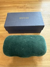 Gucci Green Velvet Sunglass Eye Glass Hard Shell Case No Glasses 